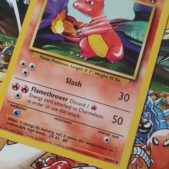 charmeleon pokemon card 1995 Amazon.com: Rare Stage 1 Pokemon Charmeleon